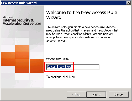 Block Websites in ISA Server