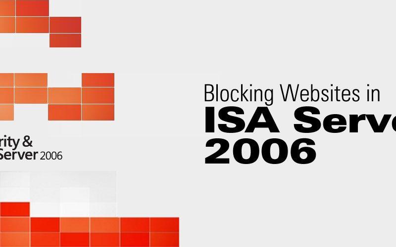 ISA Server 2006 Web Site Block List