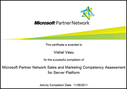 Microsoft Sales Specialist: Server Platform Microsoft Sales Specialist: Server Platform